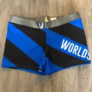 Varsity Worlds Spandex Shorts
